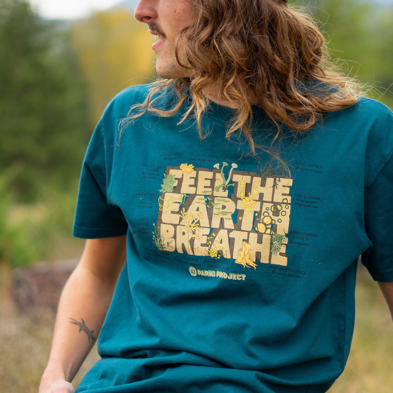 Feel The Earth T-Shirt - Teal