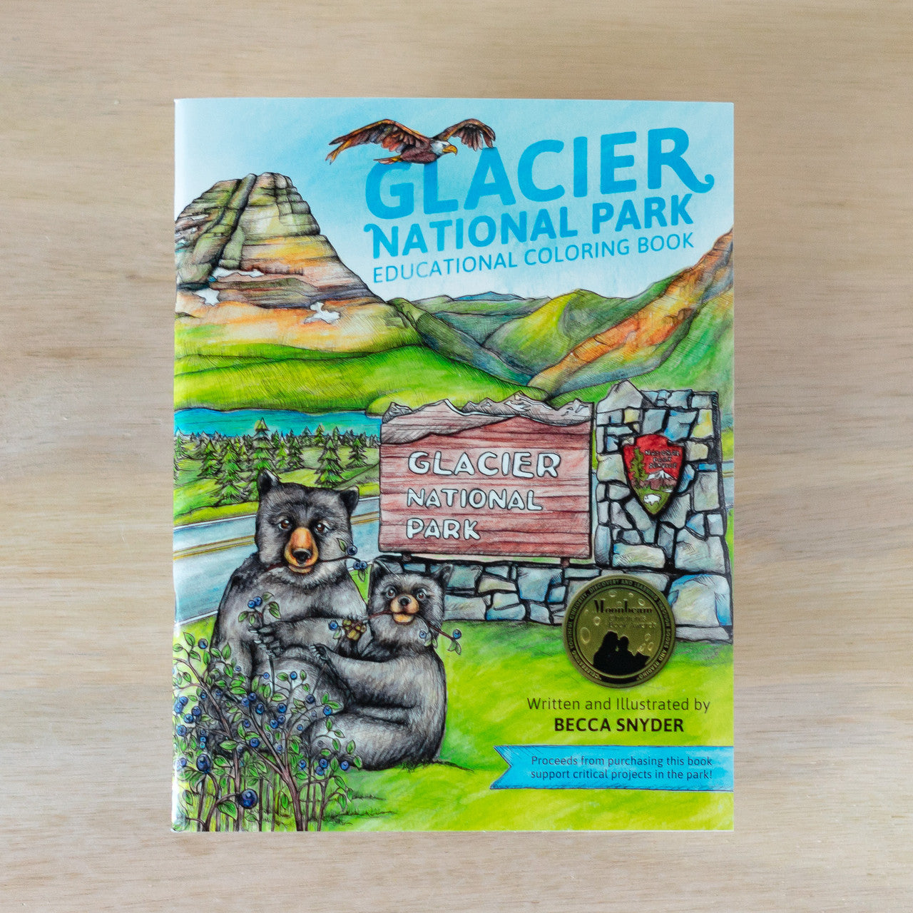 Glacier Educational Coloring Book