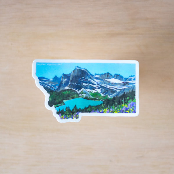 Grinnell Montana Shape Sticker