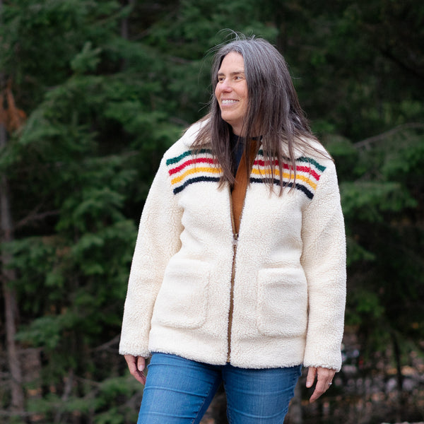 Pendleton Glacier Stripes Sherpa Jacket