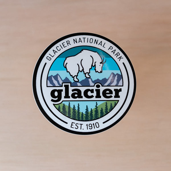 Glacier Highline Goat Sticker