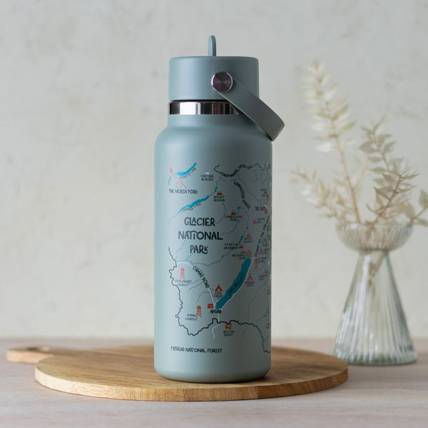Glacier Map Hydro Flask