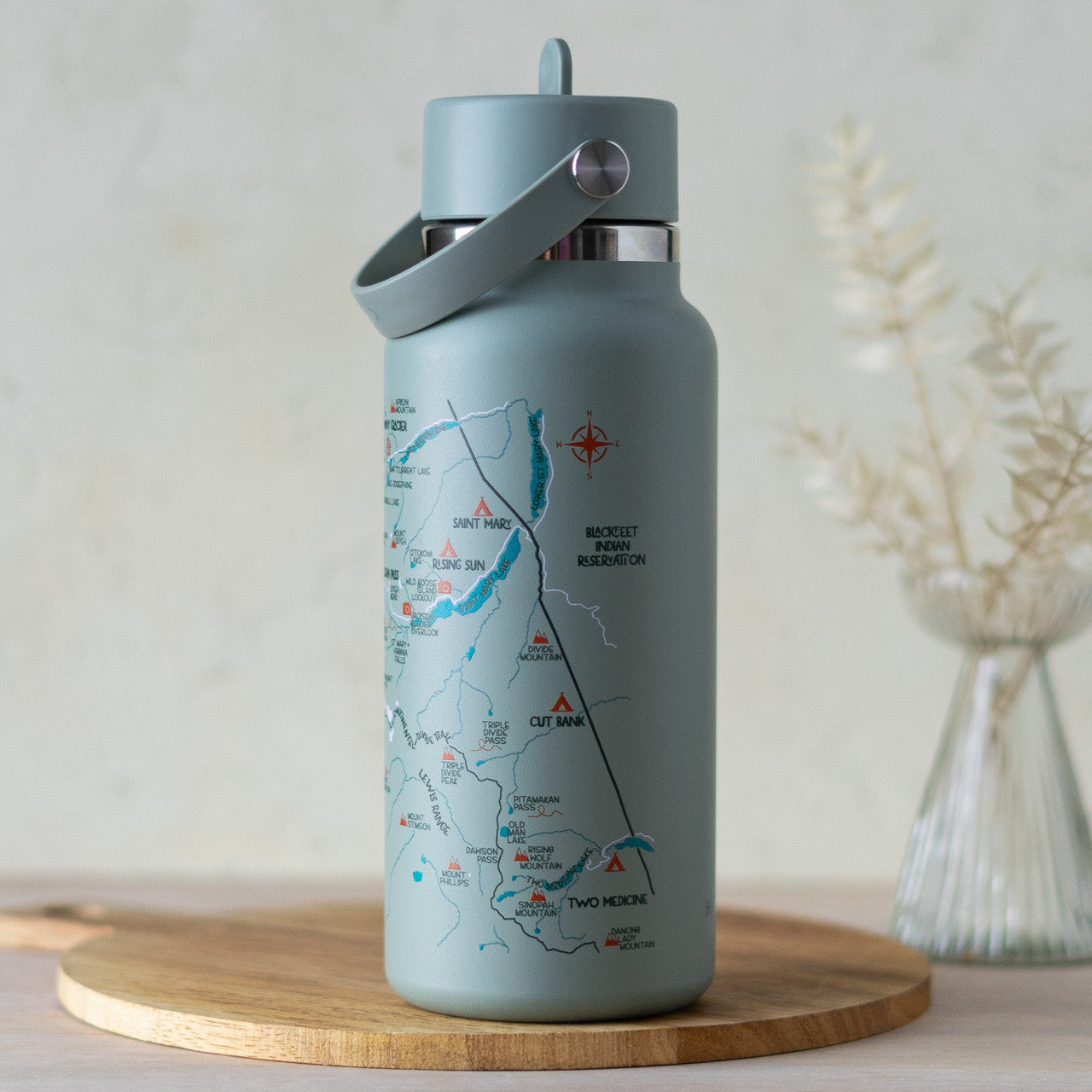 Glacier Map Hydro Flask