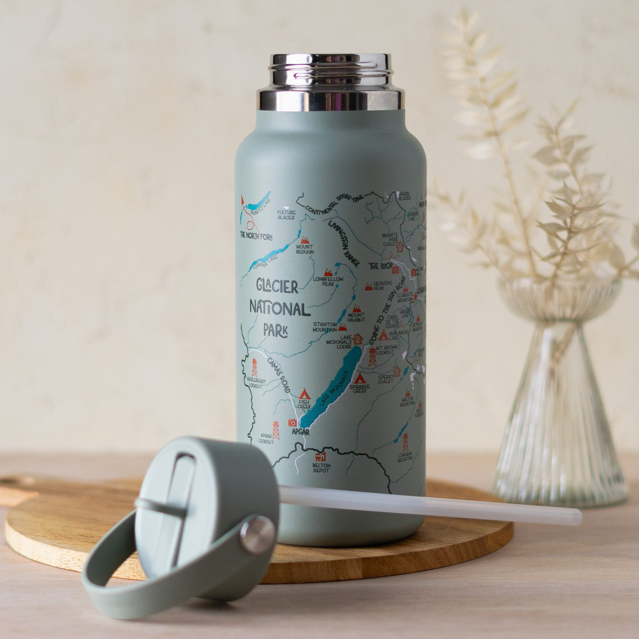 Glacier Map Hydro Flask