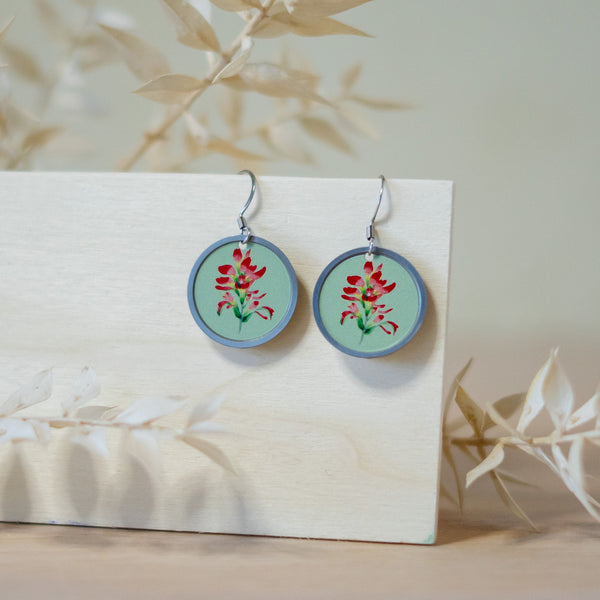 Indian Paintbrush Earrings