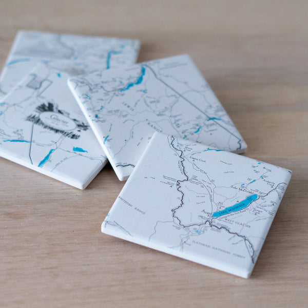 Glacier 4 Piece Coaster Set