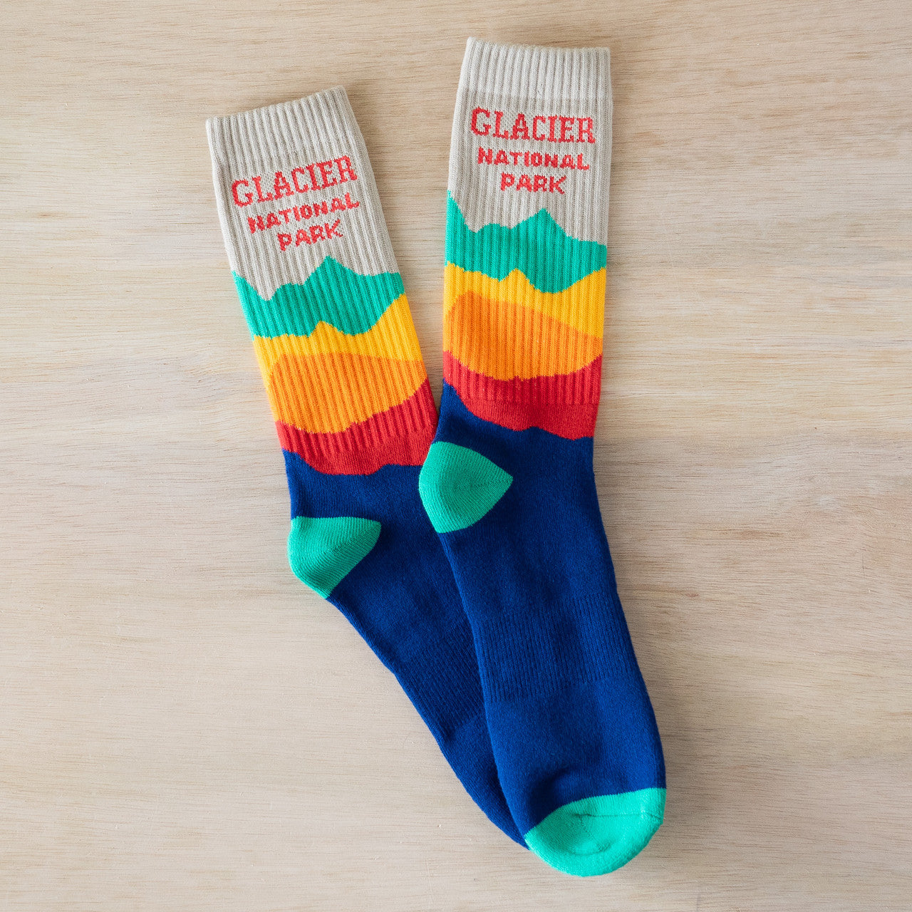 Adult Rainbow Mountain Socks
