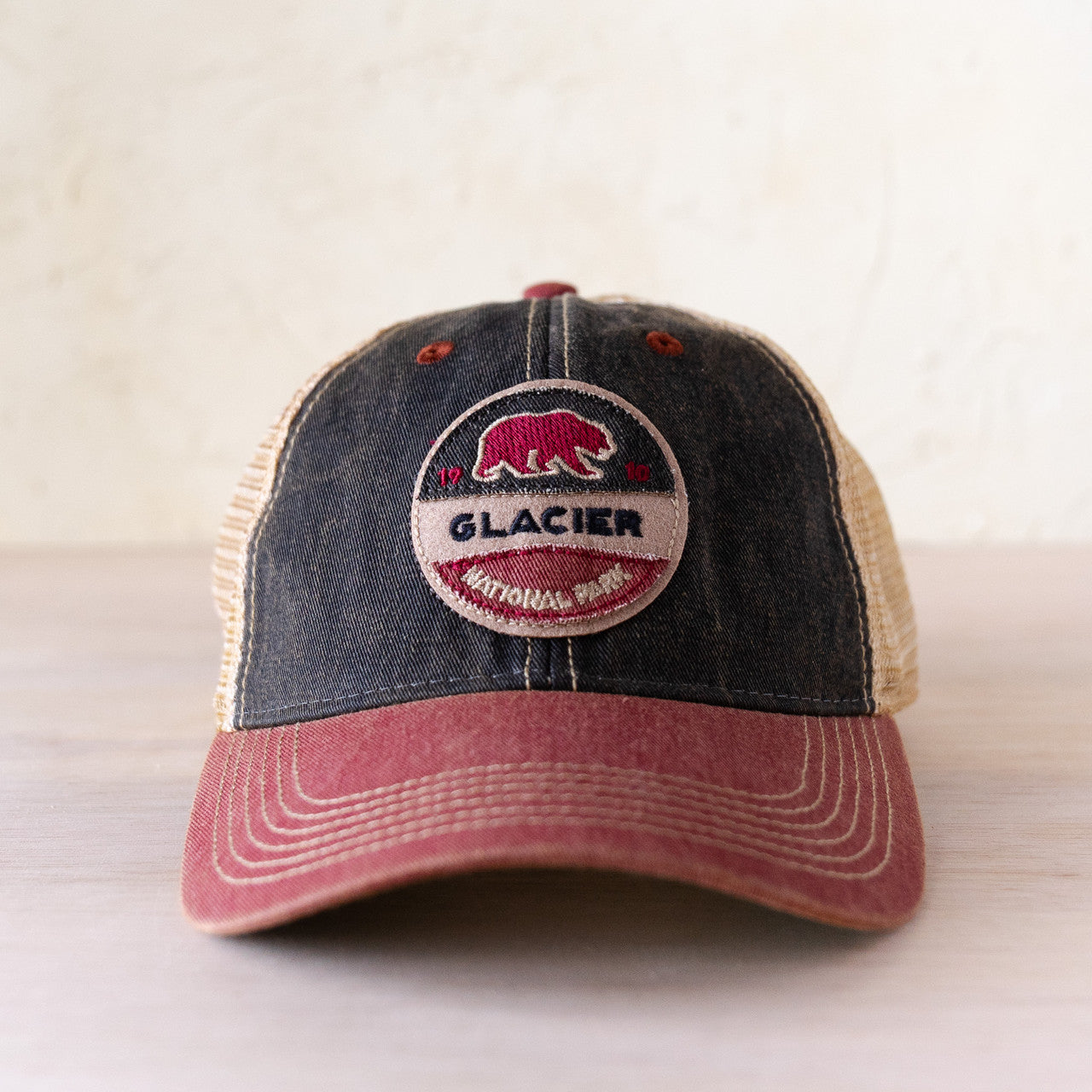 Old Favorite Tri-Tone Hat with Bear Patch