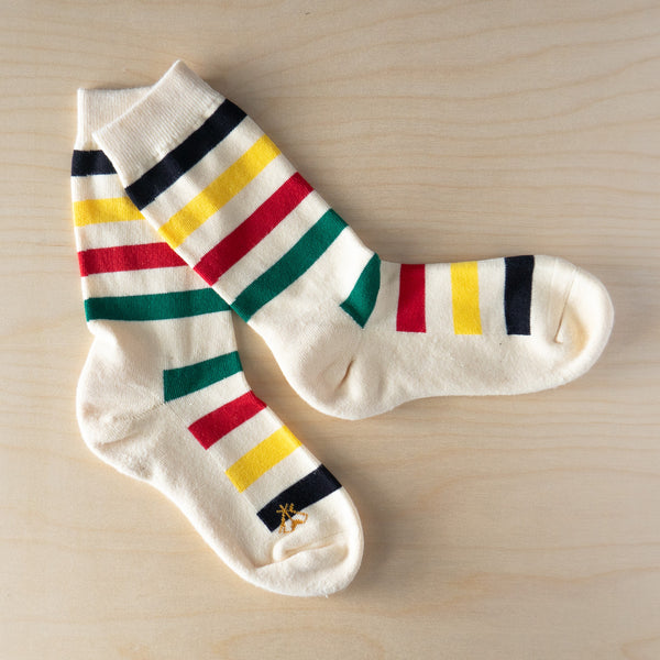 Pendleton Glacier Stripe Crew Socks