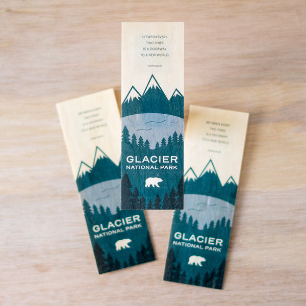 John Muir Quote Wood Bookmark
