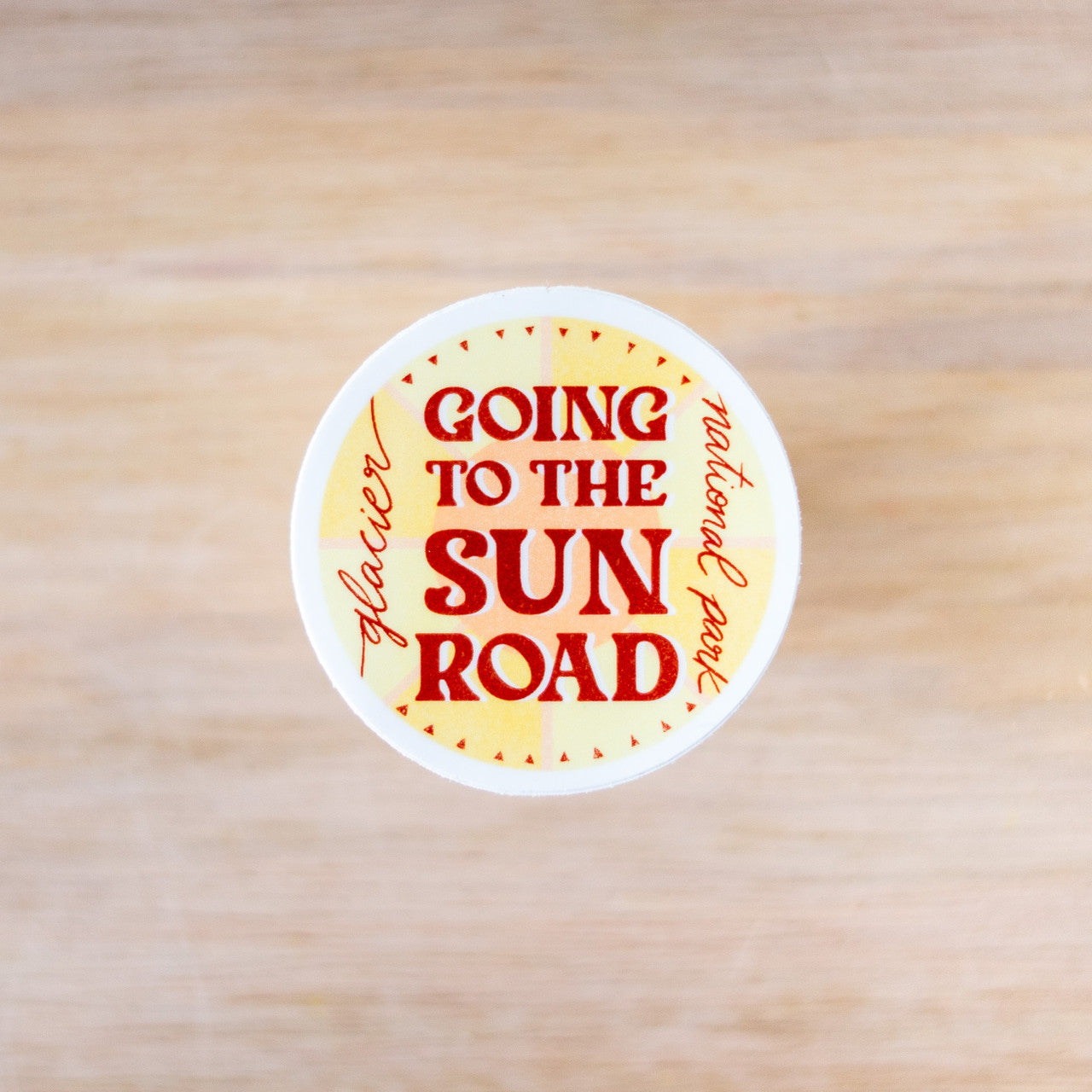 Going-to-the-Sun Road Round Sticker