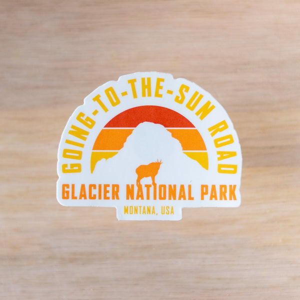 Going-To-The-Sun Road Goat Sticker
