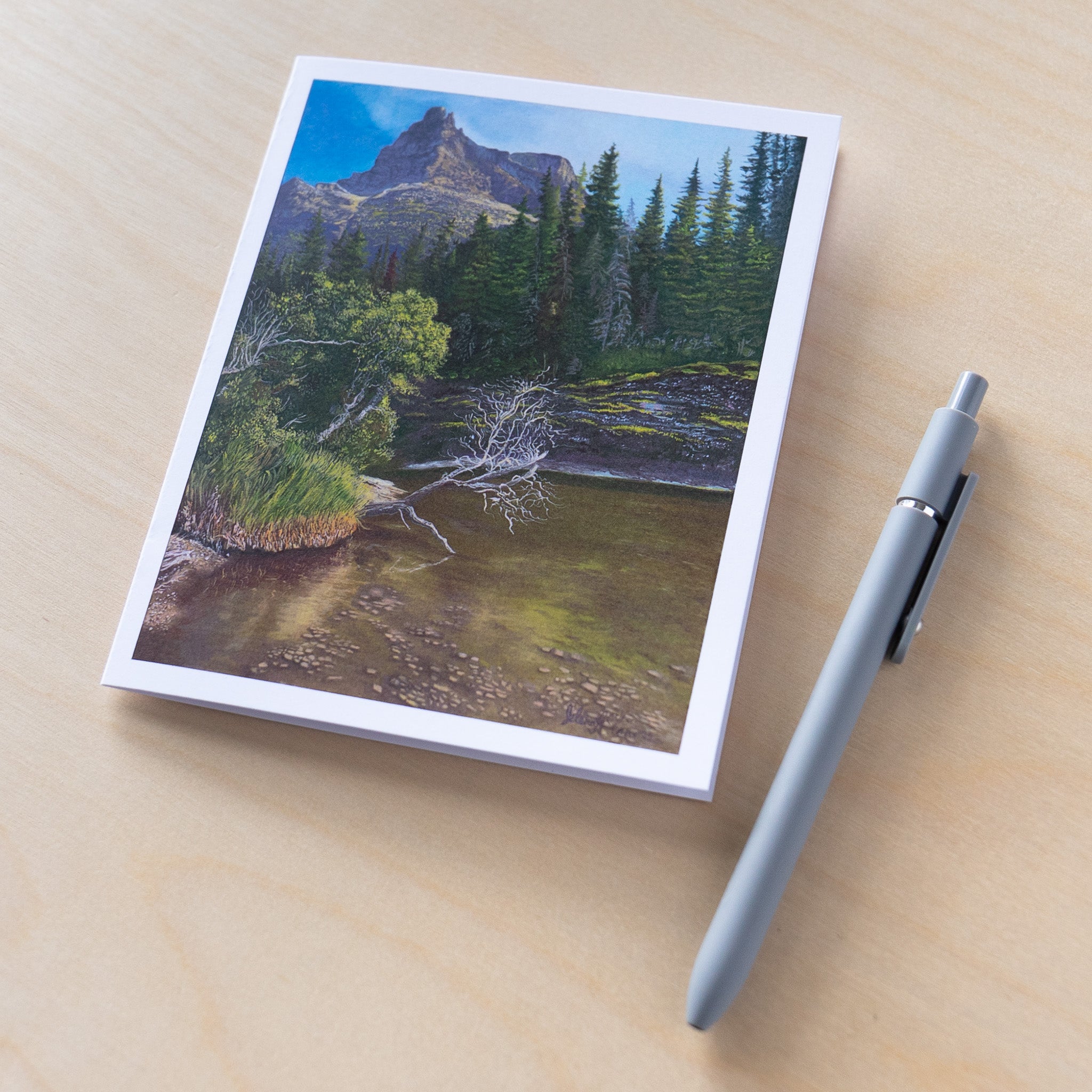 Glacier Oil Painting Notecard