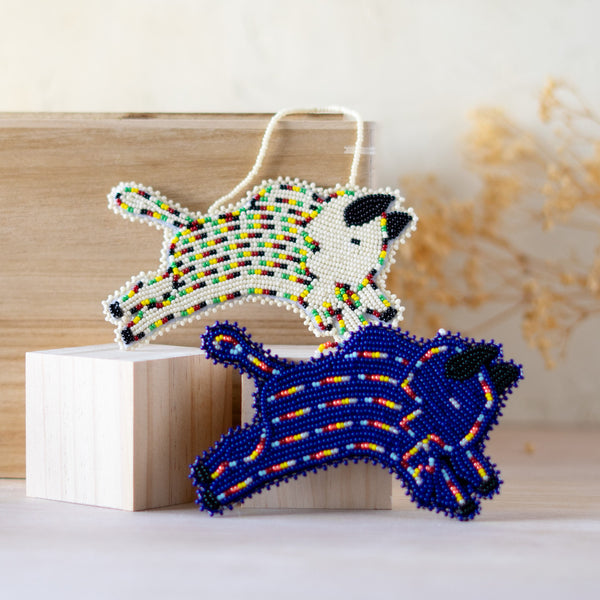 Beaded Bison Ornament