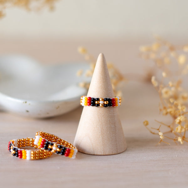 Gold Beaded Ring