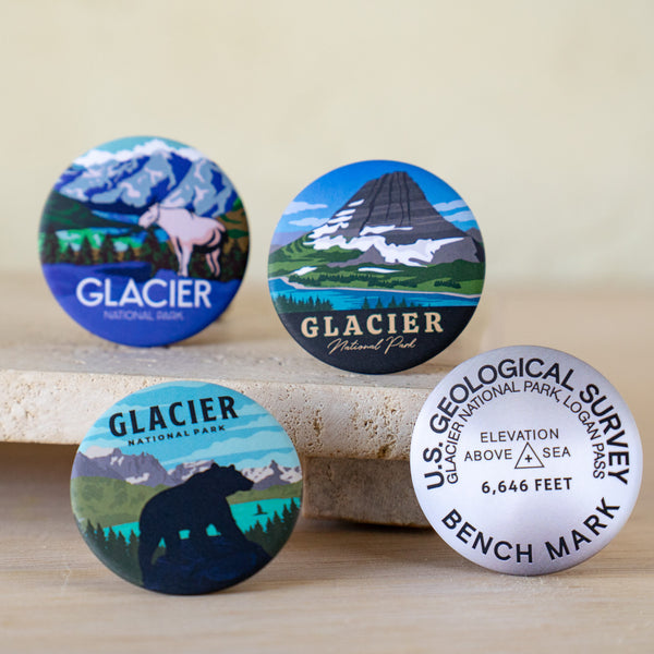 Glacier Magnet Set of 4