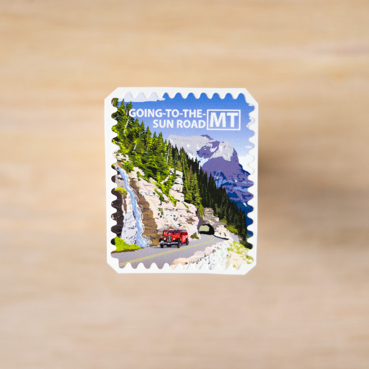 Going-to-the-Sun Road Travel Stamp Sticker