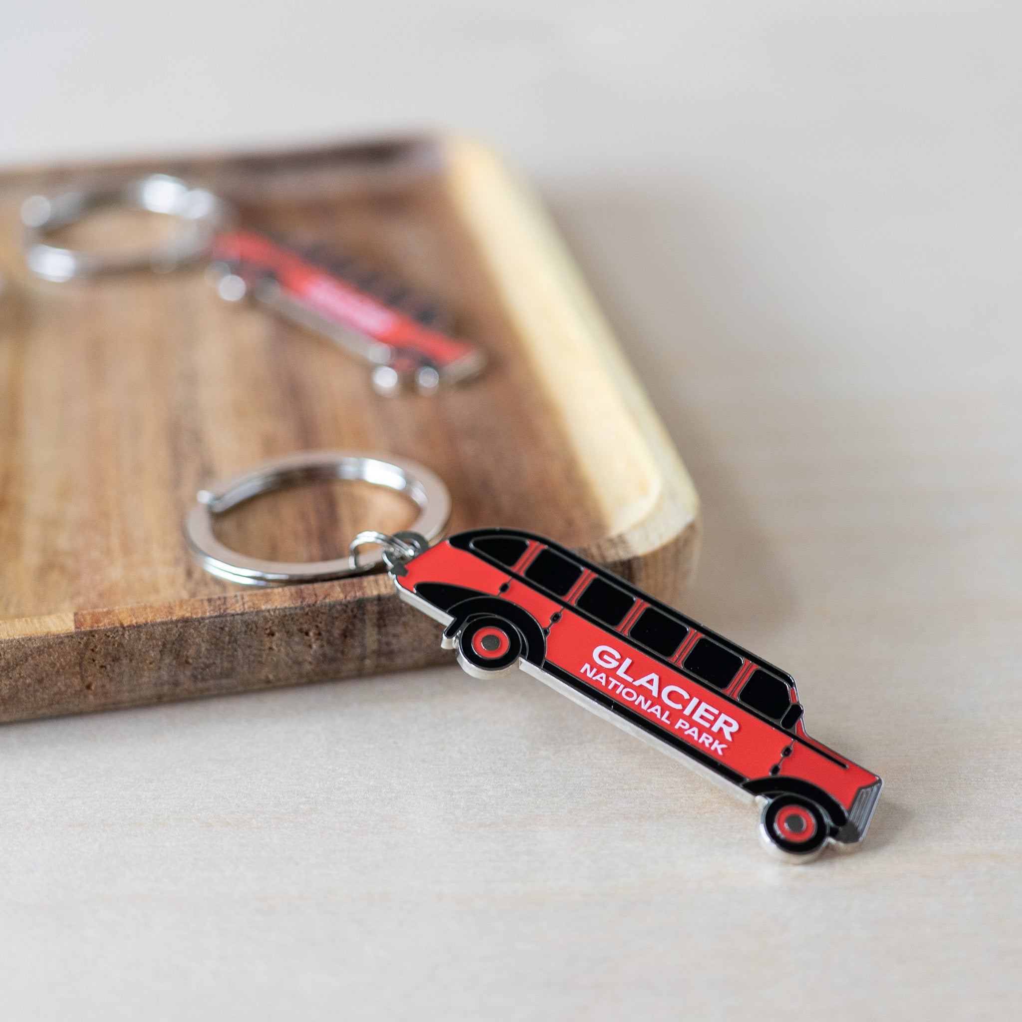 Red Bus Keychain