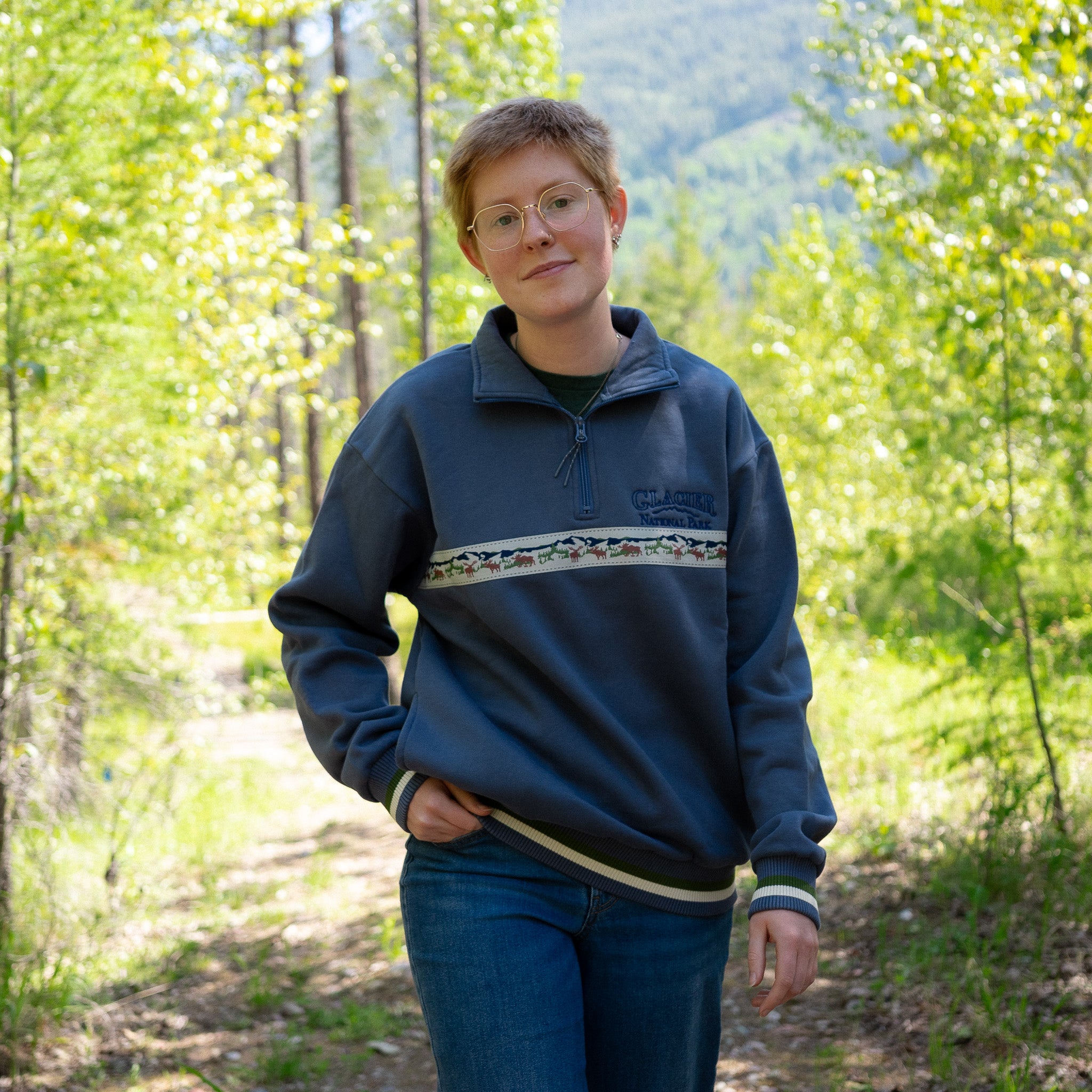 Moose Quarter Zip Sweatshirt