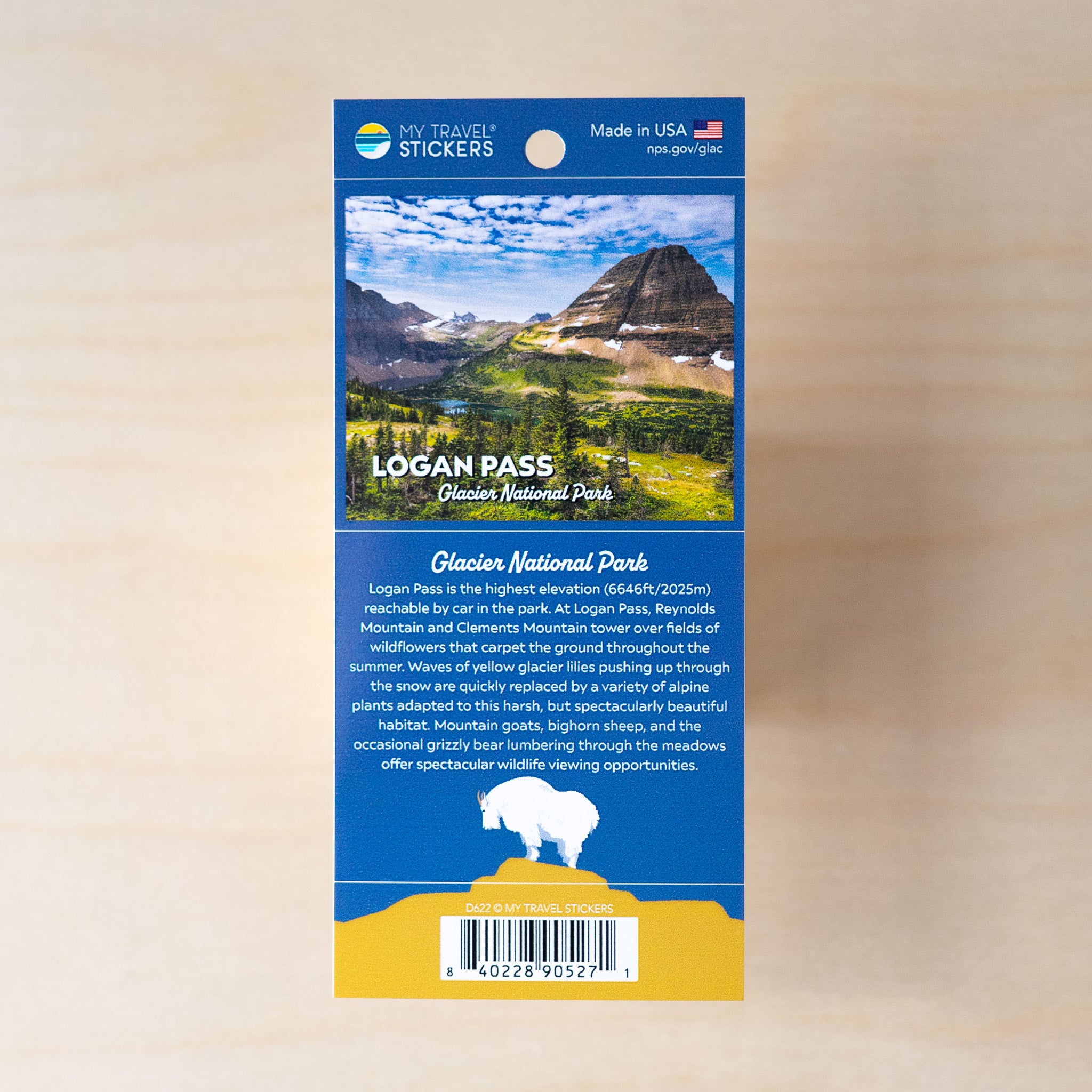 Logan Pass Passport Sticker