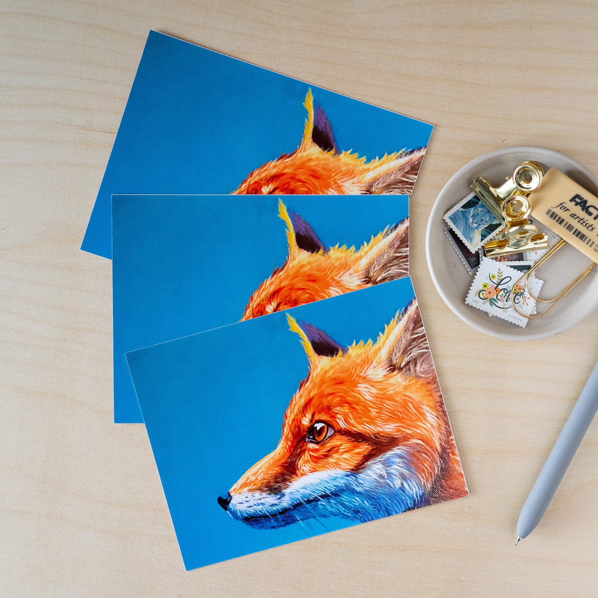 Fox Postcard