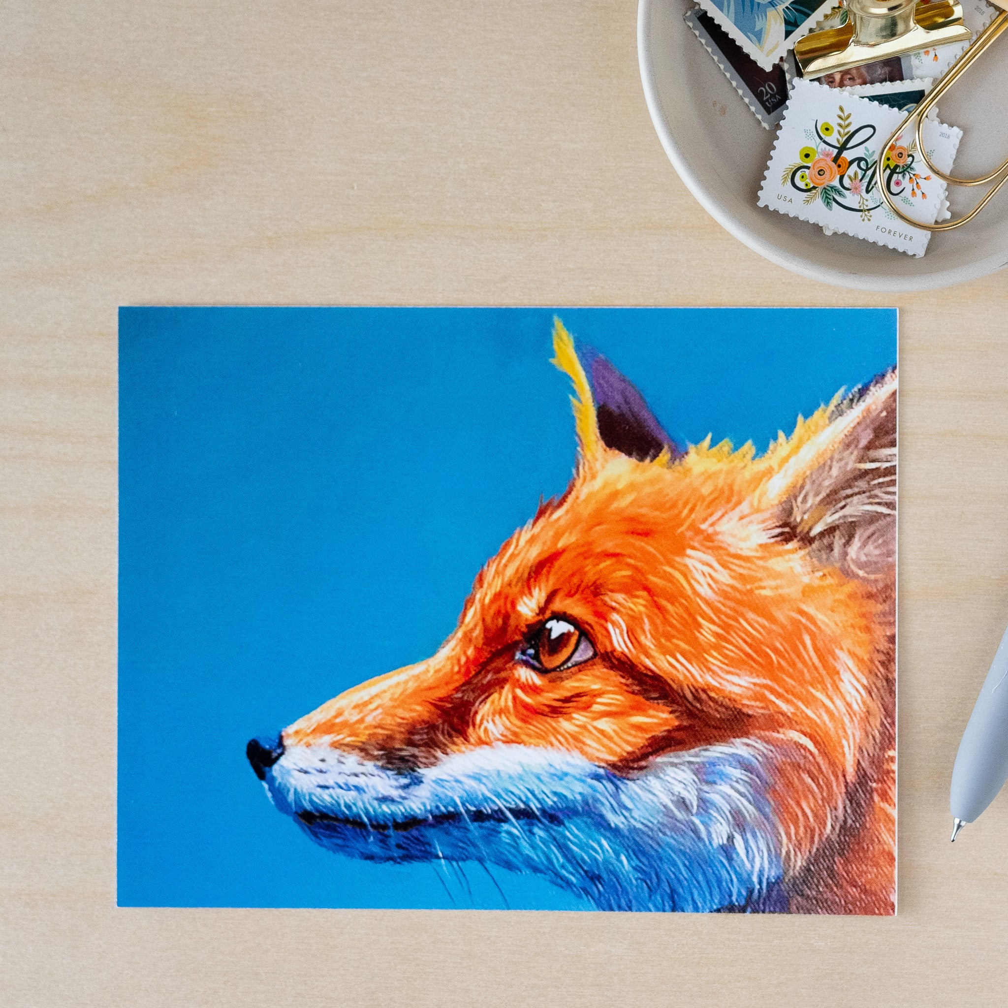 Fox Postcard