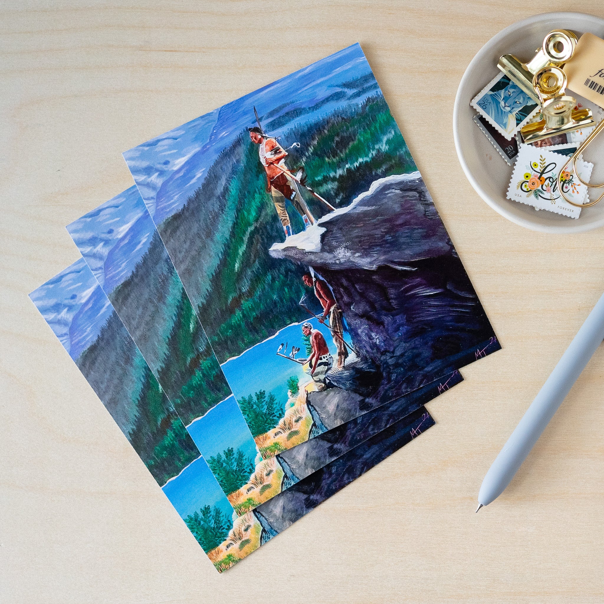 Warriors Postcard