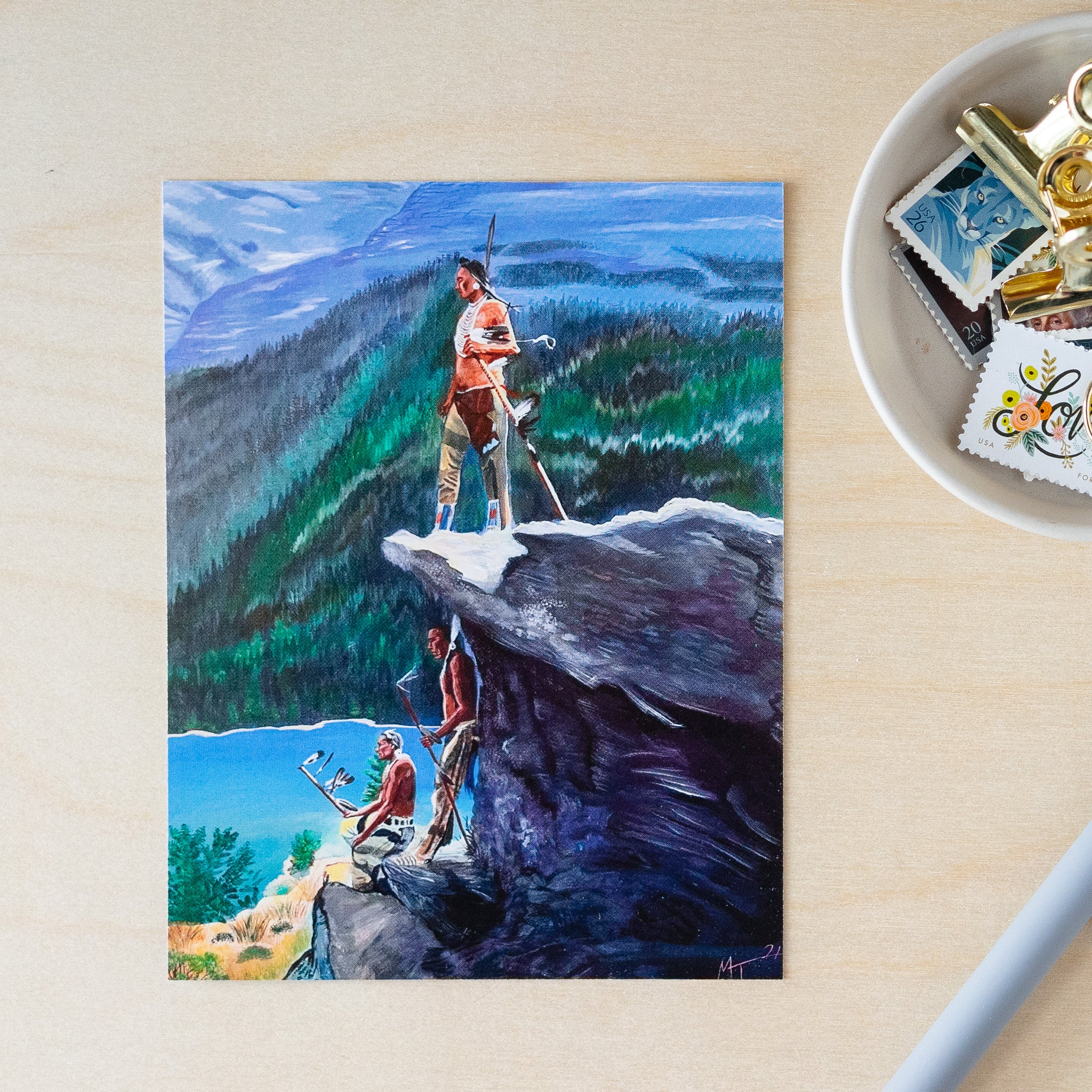 Warriors Postcard
