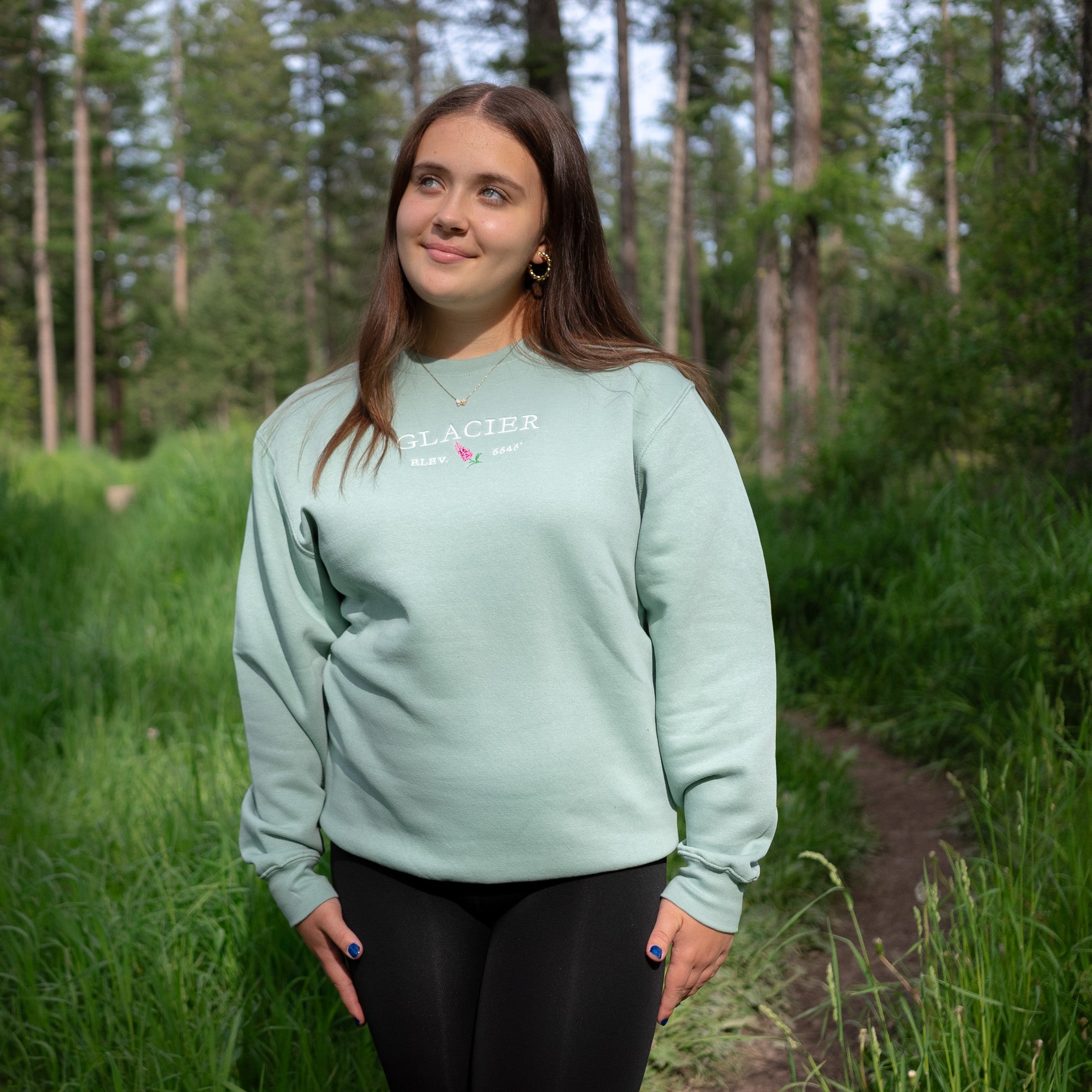 Fireweed Embroidery Crewneck Sweatshirt