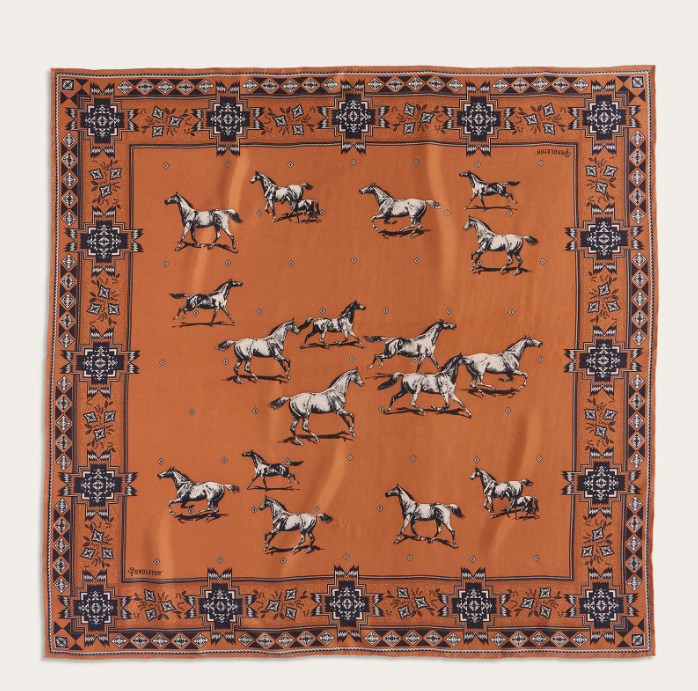 Herd of Horses Silk Scarf
