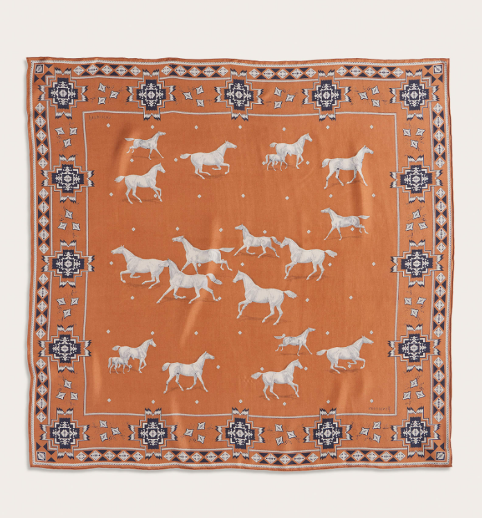 Herd of Horses Silk Scarf