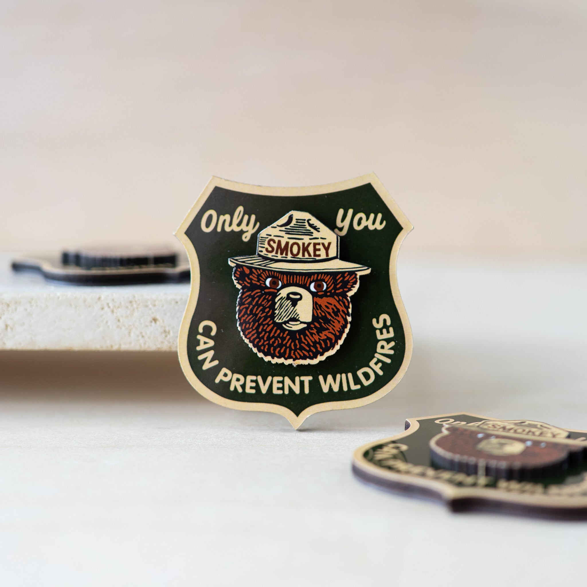 Smokey Bear Shield Magent