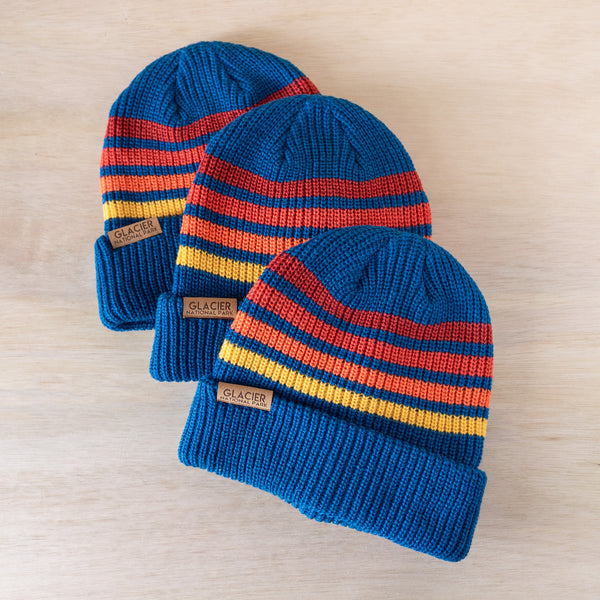 Sunset Striped Beanie