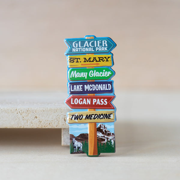 Tin Trail Signs Magnet