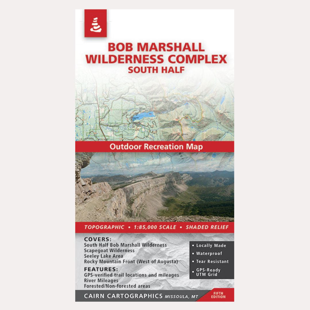 Bob Marshall Wilderness Complex Map - South Half