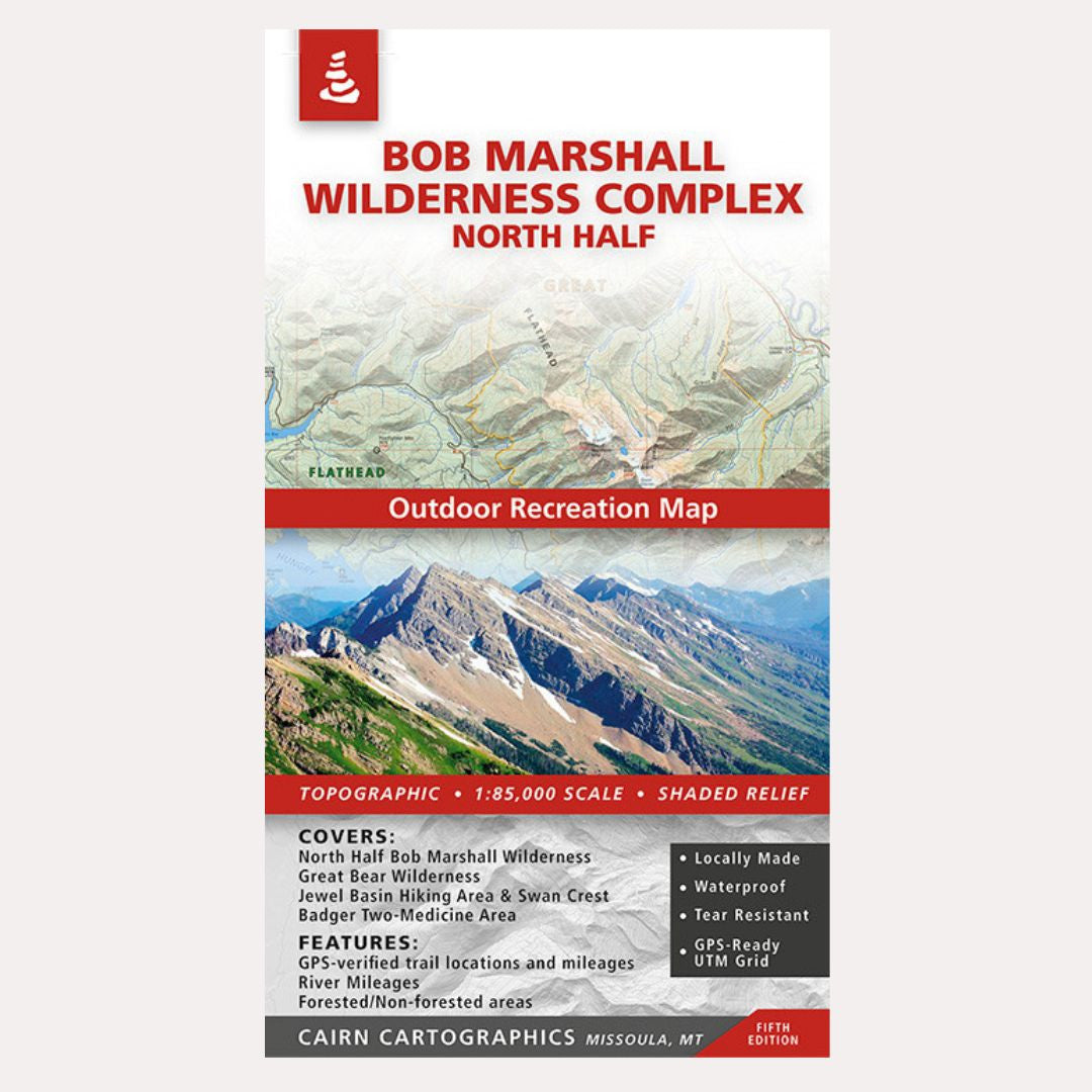 Bob Marshall Wilderness Complex Map - North Half