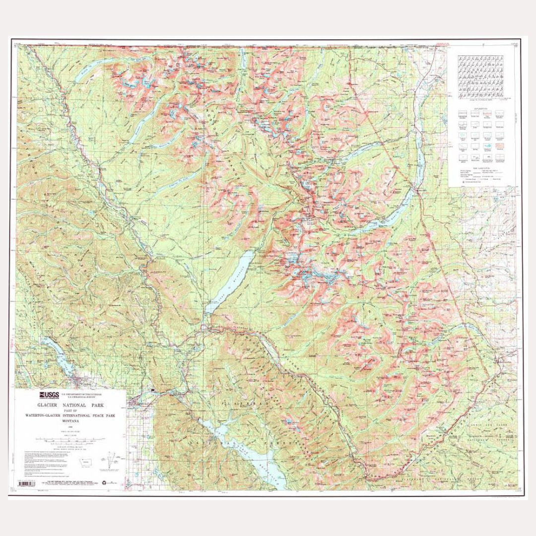 USGS Topographical Map of Glacier