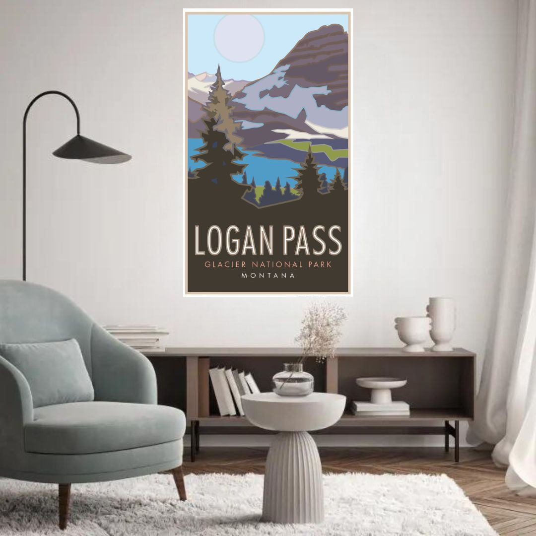 Logan Pass Poster 11x17