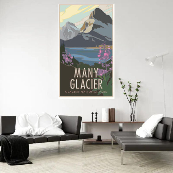 Many Glacier Poster 11x17