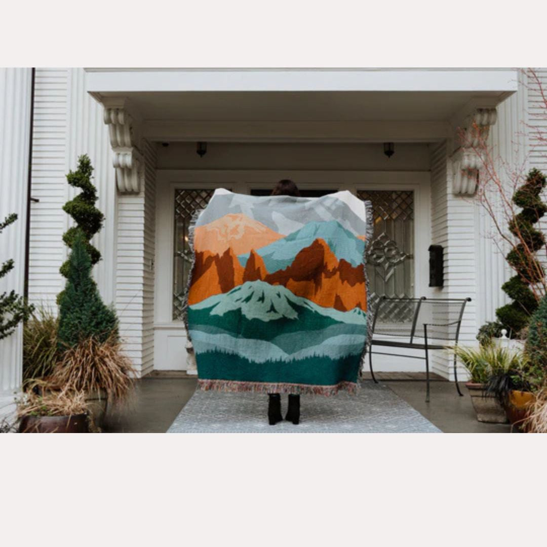 Calling Mountains Throw Blanket