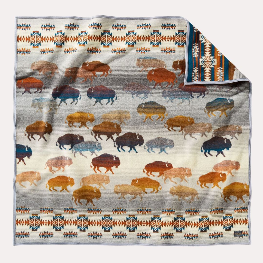 Pendleton Prairie Rush Hour Grey Blanket