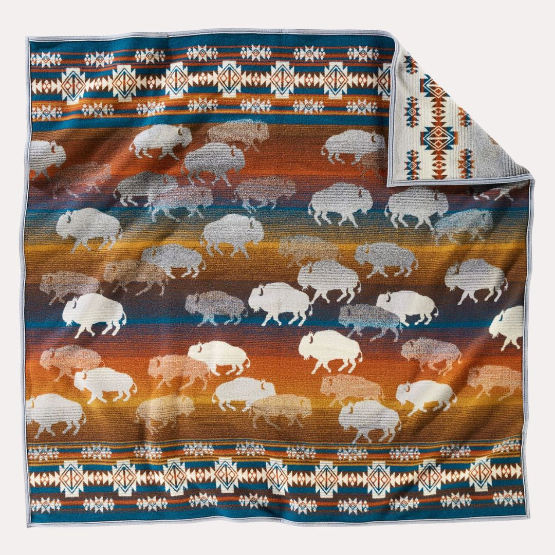 Pendleton Prairie Rush Hour Grey Blanket