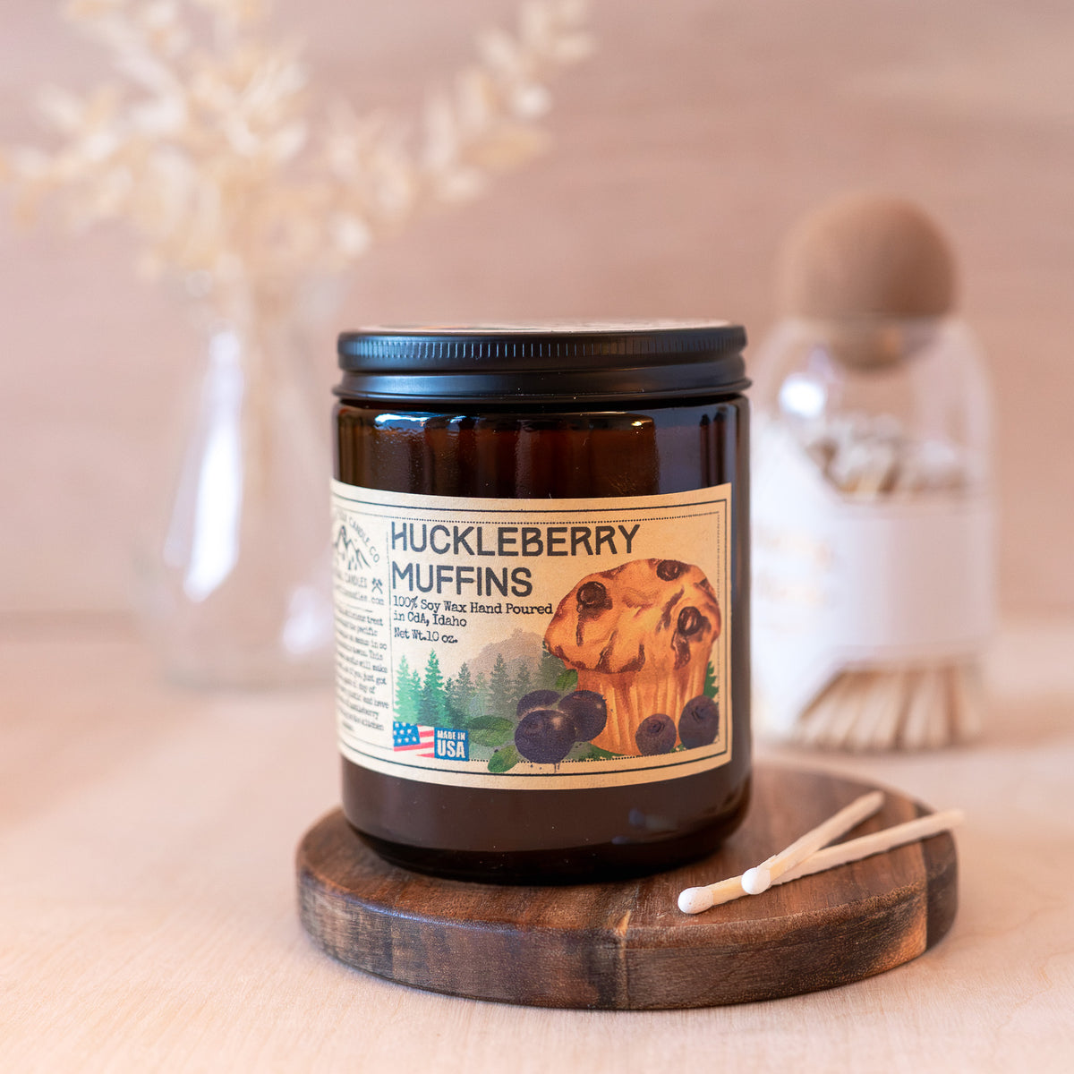 Huckleberry Muffin Candle Jar