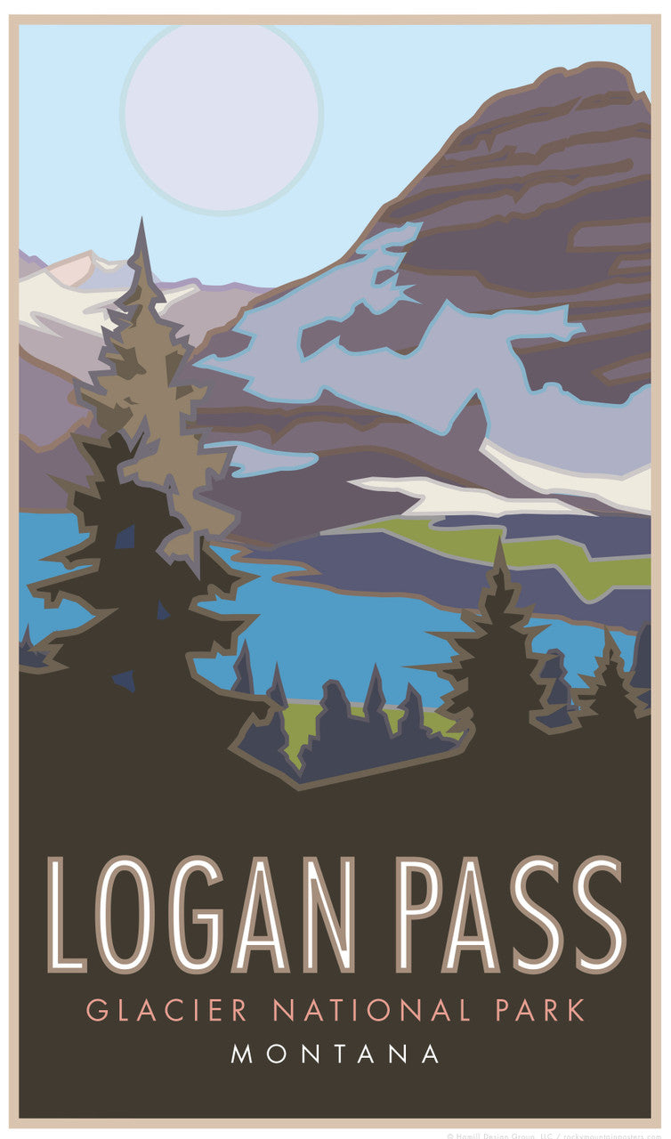Logan Pass Poster 11x17