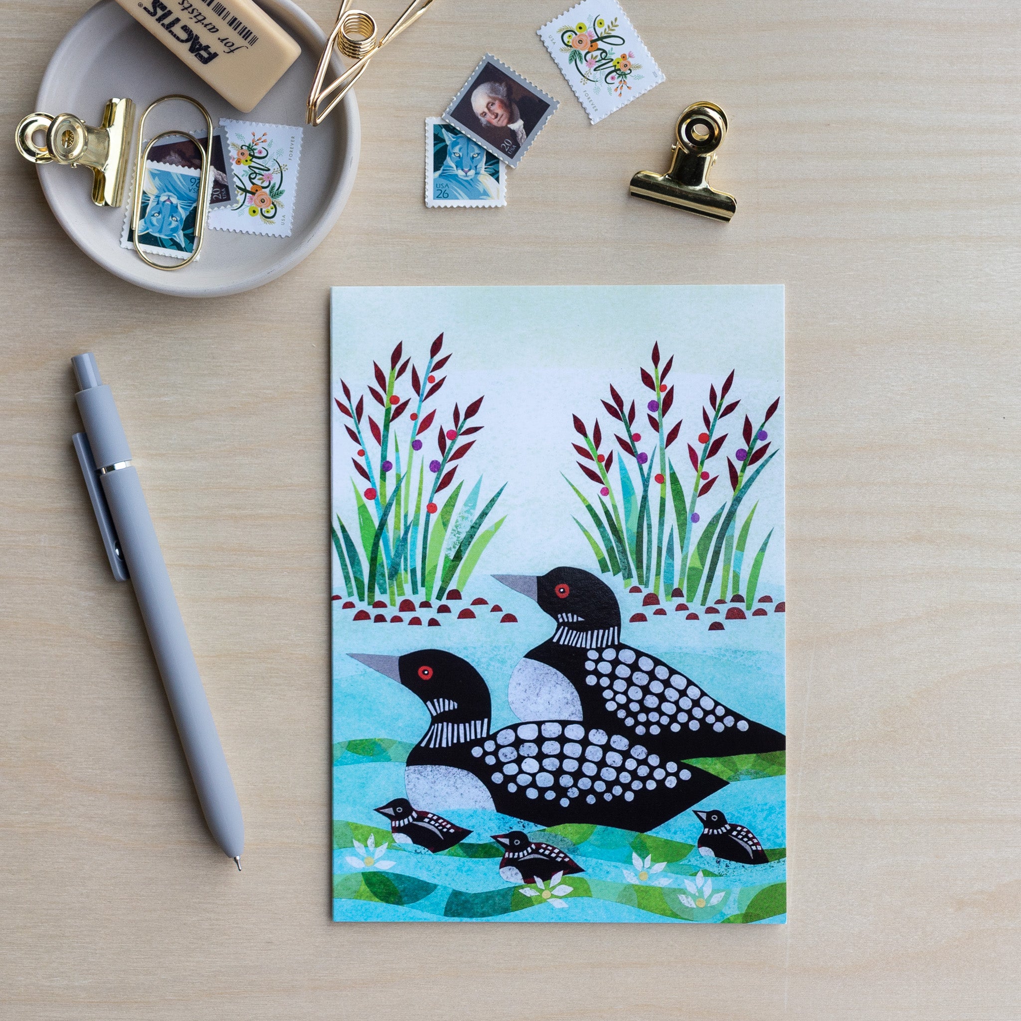 Loons on the Lake Notecard