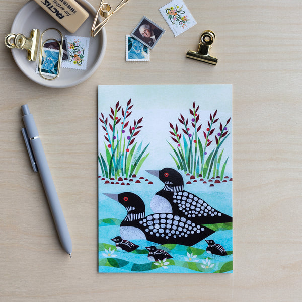 Loons on the Lake Notecard