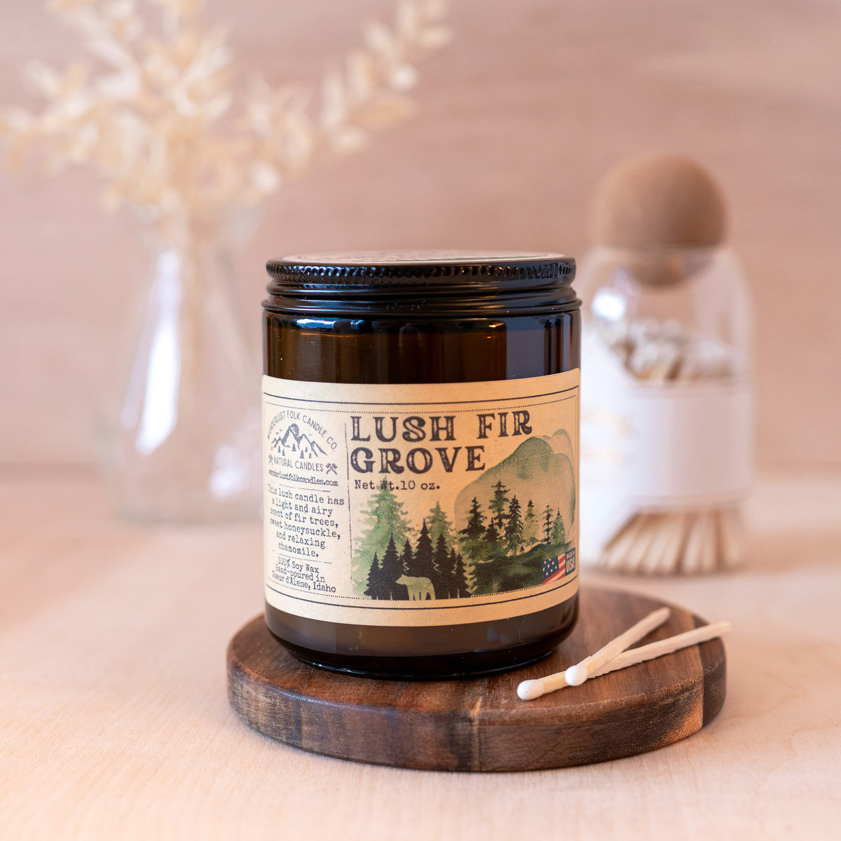 Lush Fir Grove Candle Jar