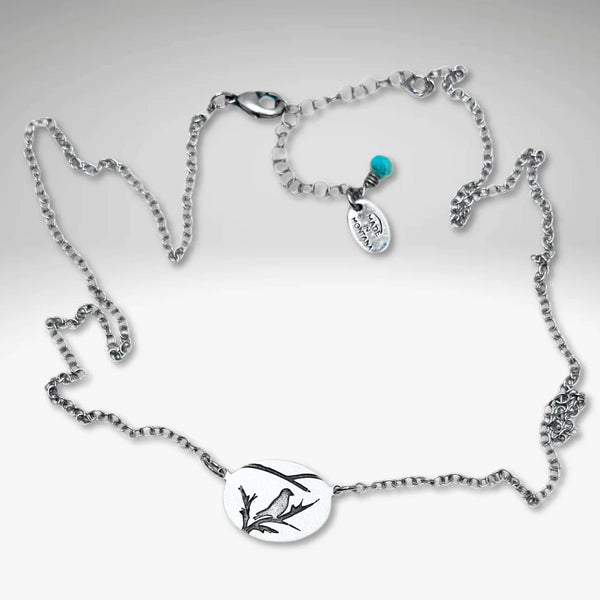 Bluebird Necklace - Silver