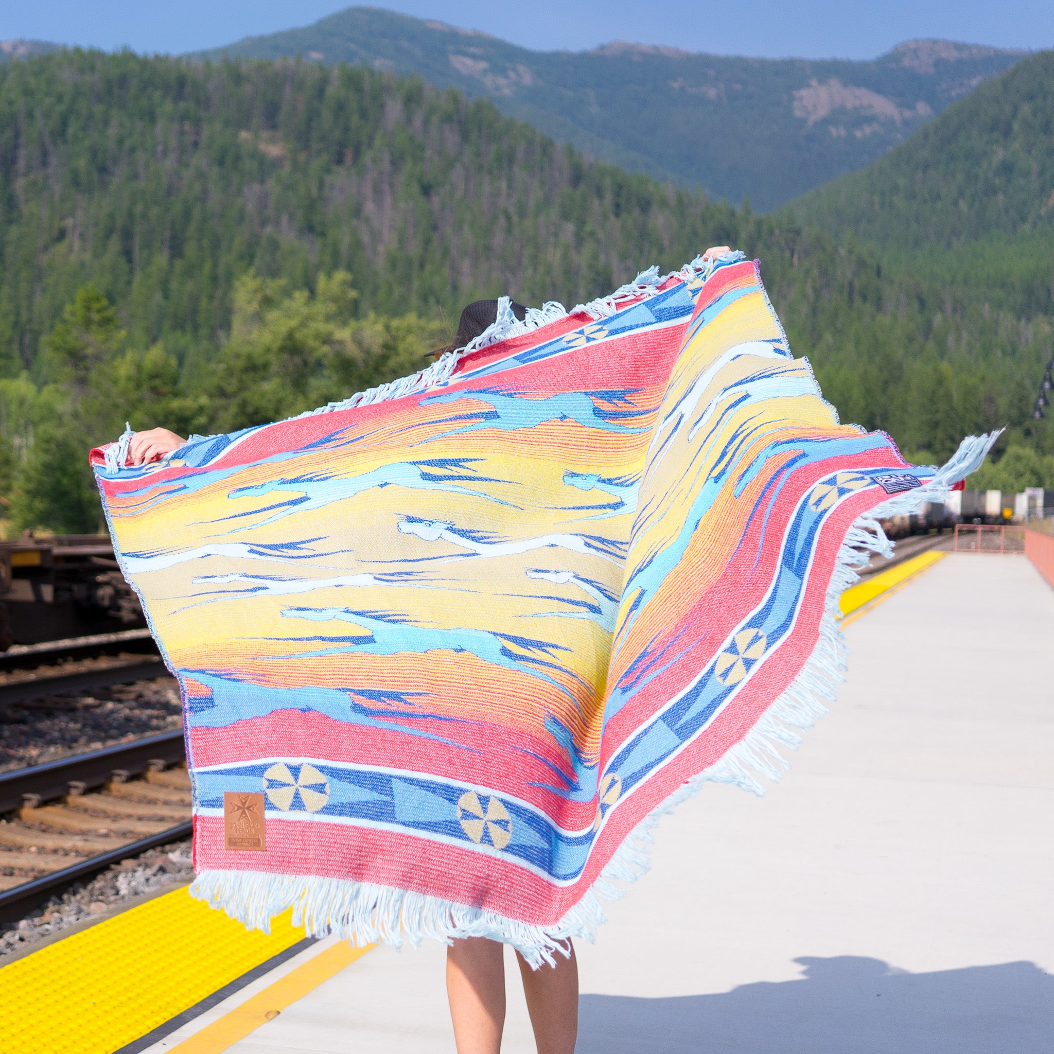Pony Express Throw Blanket