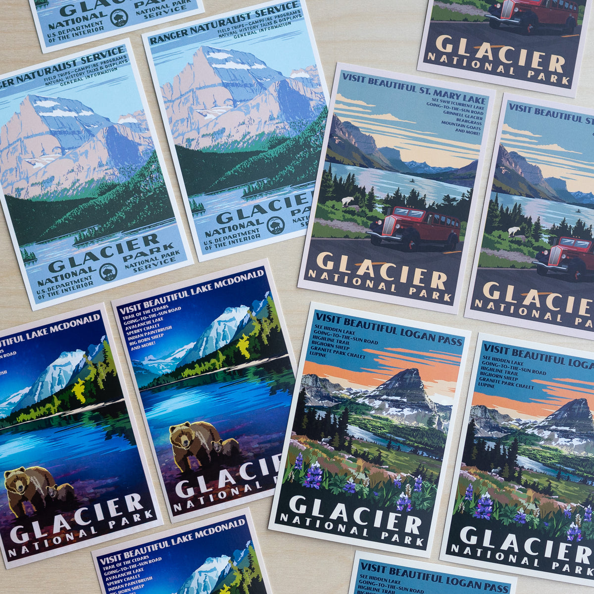 Retro Postcard Set